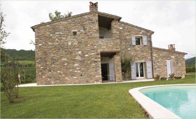 The design of Villa Privata by Aldo Simoncelli in Italy