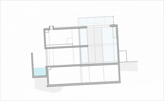 A floor plan of the Cresta residence
