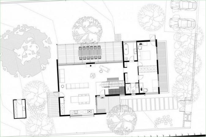 Valley House private house floor plan