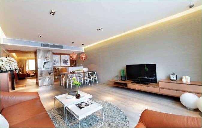 The home's cozy interior by Millimeter Interior Design