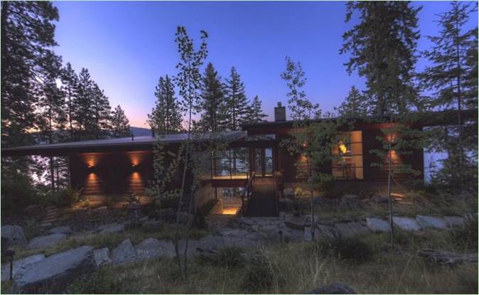 A design for a residence near Lake Coeur d'Alene, USA