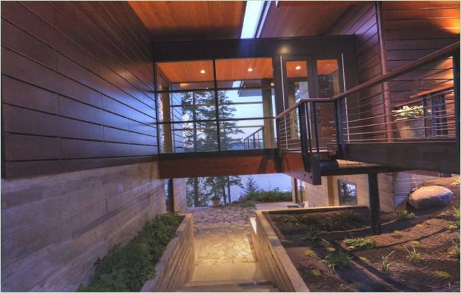 The design of a residence near Lake Coeur d'Alene in the United States