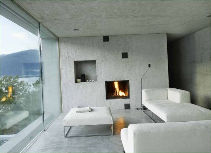 A house with a panoramic view of Lake Maggiore by Wespi de Meuron, Ronzo, Sant´Abbondio, Switzerland