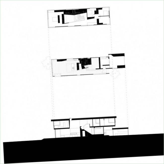 Plywood House. Floor plan of the house
