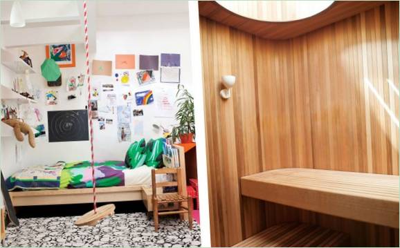 Kids room and sauna in the house
