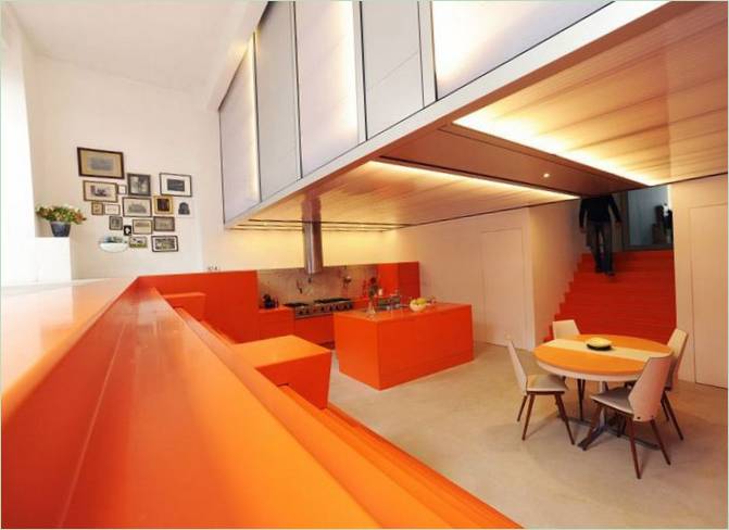 Interior design of a house in Rotterdam in the Netherlands