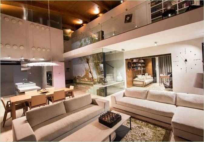 Living room of modern Estebania villa in Estonia