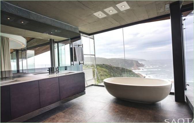 Modern Bathroom with Gracious Panoramic View