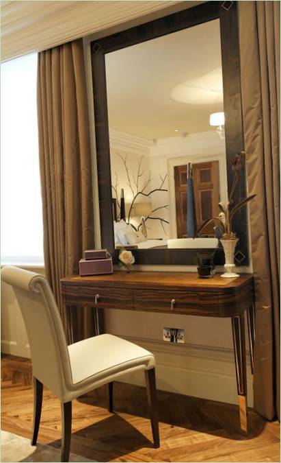 Dressing table in the bedroom