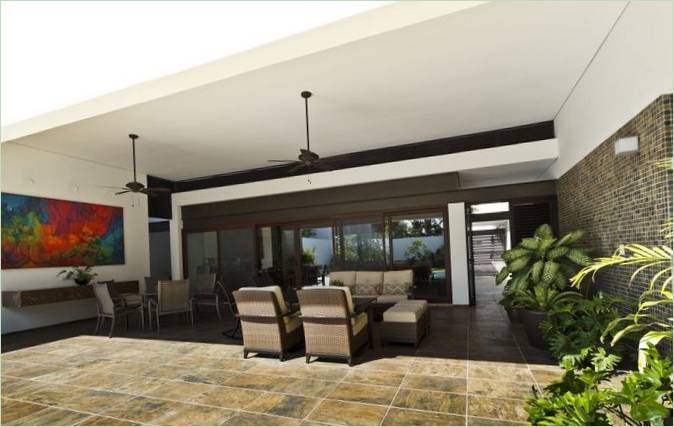 The interior of the cozy Casa Altabrisa home in Merida, Yucatan, Mexico. Design by Grupo Arquidecture