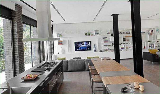 Interior design of the kitchen