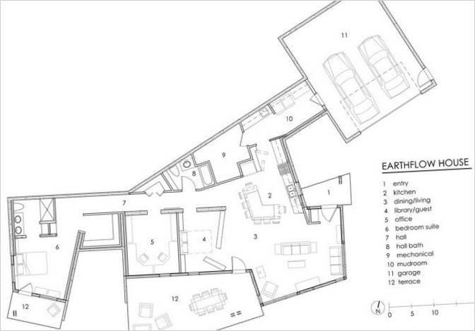Private home floor plan