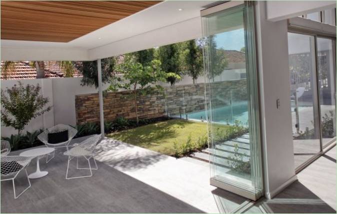 Terrace with access to the pool