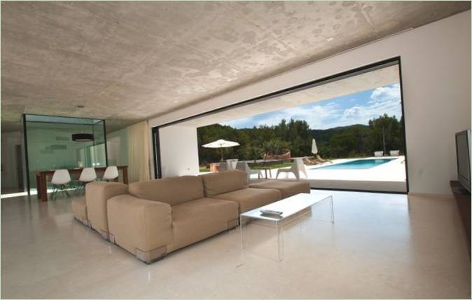Living room of a villa in San Juan, Ibiza