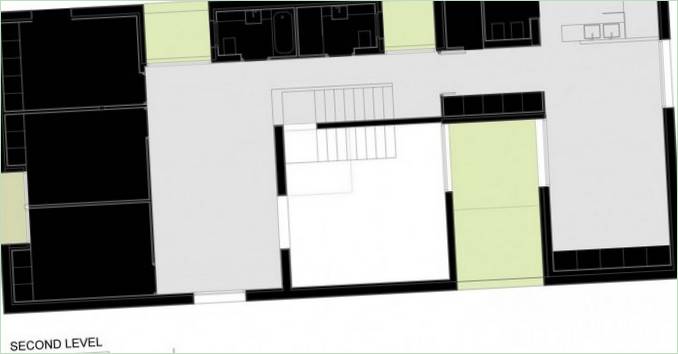 Layout of the 2nd level of Casa I private residence