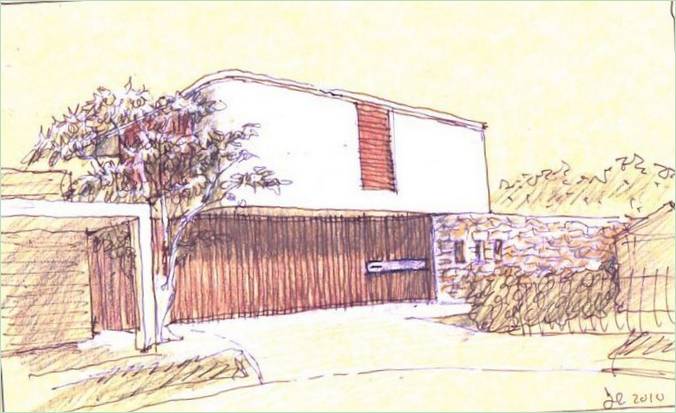 Sketch of a luxurious residence in Australia