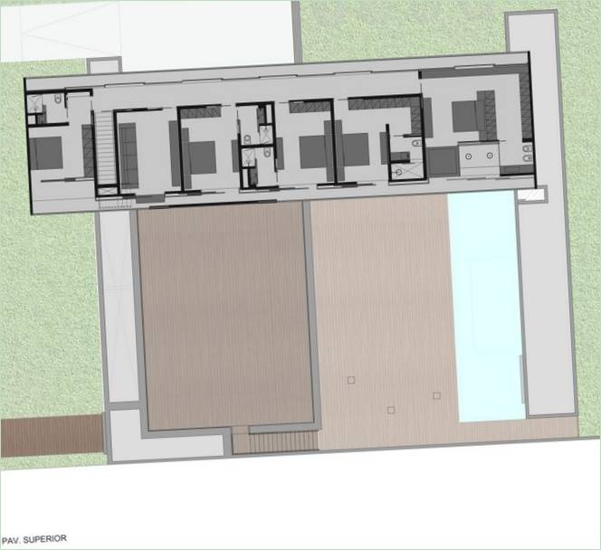 Floor plan with huge terrace