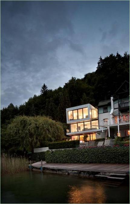 The exterior of the dream house Haus Am See