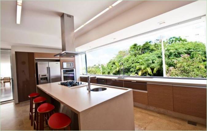 Kitchen of a modern home in Brazil