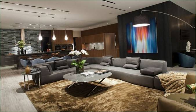Large living room in Nevada villa