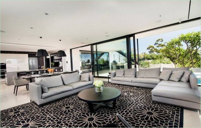 The living room of the Expressing Views residence in Australia